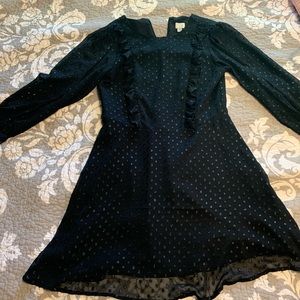 Long sleeve black dress